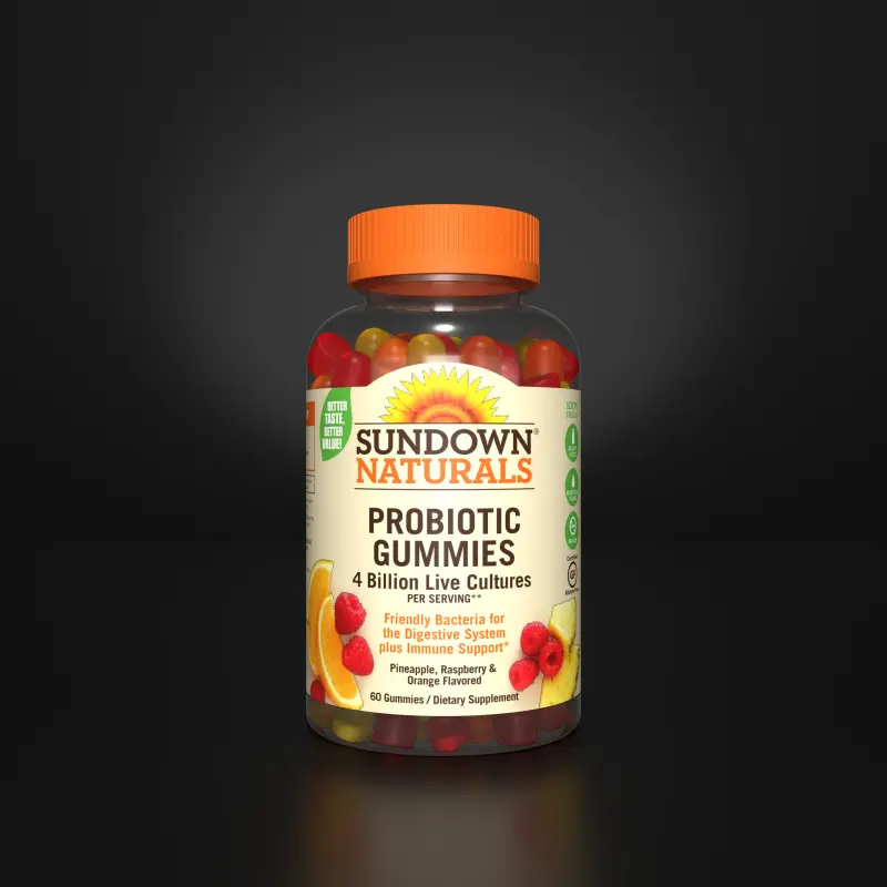 Sundown Naturals Probiotic Gummies Studio